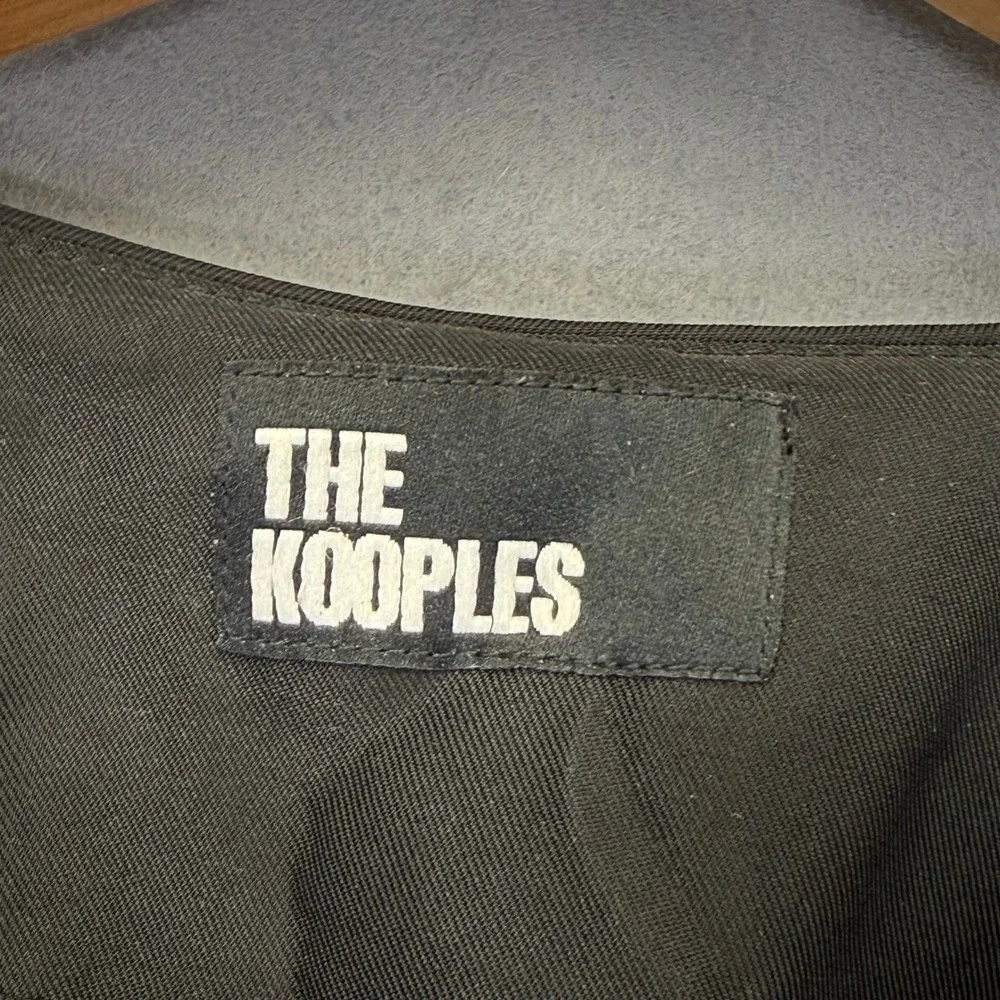 The Kooples Womens Gold Sequin Cropped Jacket FVES29037KW24 Size 2 NEW $425
